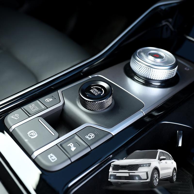 Для Kia Sorento MQ4 -2026 Аксессуары Алюминиевое Кольцо-крышка Ручки переключения режимов привода центральной консоли Отделка Аксессуары для интерьера