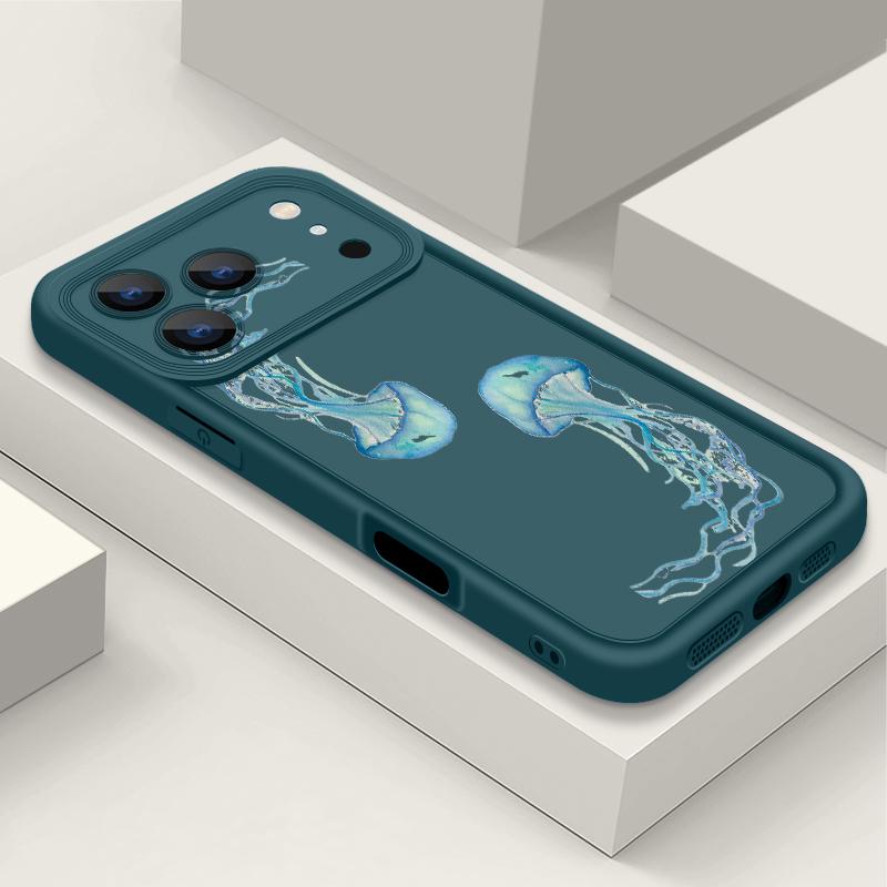 Мягкий чехол из ТПУ для iPhone 17 Pro 15 16 Pro Max 14 13 Pro Max 16e 17e Ударопрочный с рисунком морской звезды Силиконовый защитный чехол