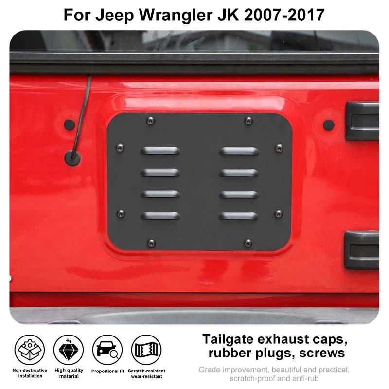 Наполнитель запасного колеса, заглушка задней двери, крышка вентиляционной пластины с задней дверью, комплект прочных резиновых заглушек для Jeep Wrangler JK & JKU 2007-2017