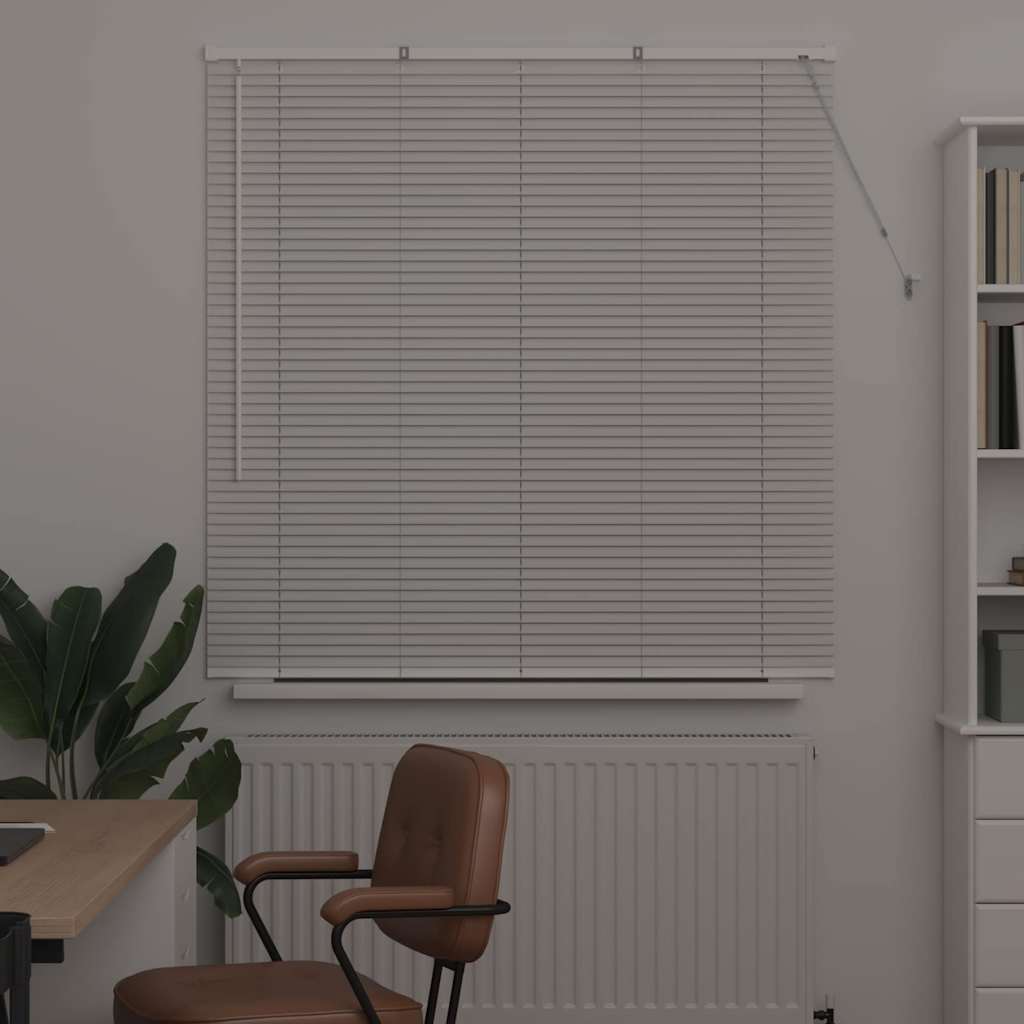 White Aluminum Venetian Blinds 130 x 125 cm