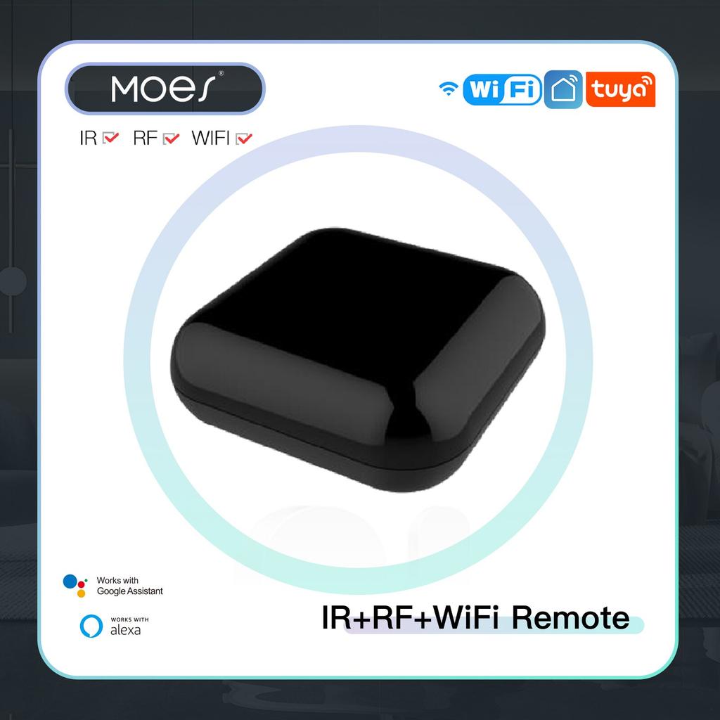 MOES Tuya WiFi IR RF Remote for Air Conditioning TV Universal Infrared Remote Control Works with Alexa, Google Home