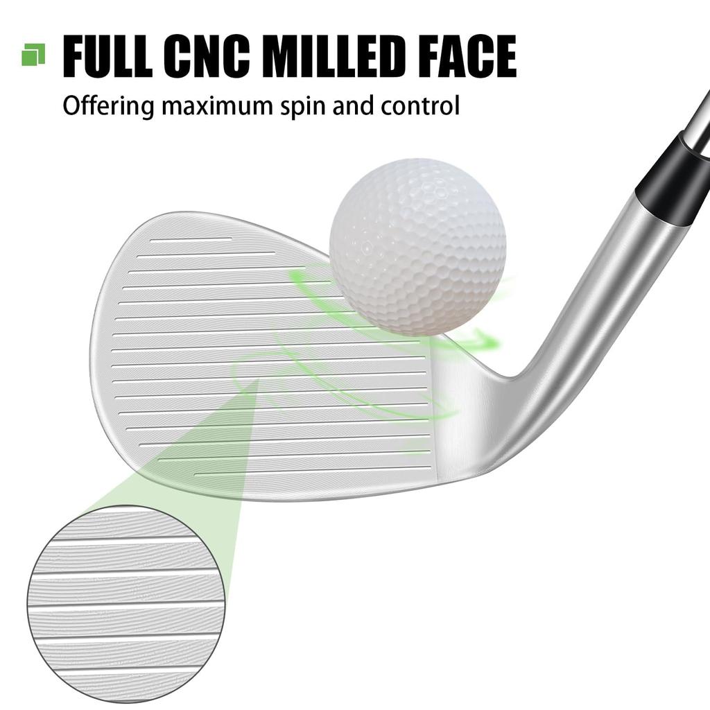 MAZEL FORGED Кованые гольф-кроссовки Sand Wedge Loft 48 50 52 54 56 58 60 градусов Широкая подошва Wedge Steel R 58 Мужские правши Угол градусы, градусы, градусы,