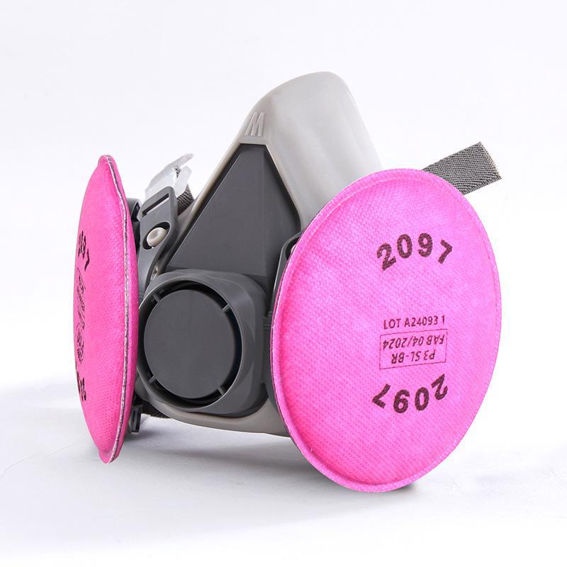 Промышленный противогаз Puda 410 - Защита от органических паров, химикатов, распыляемой краски и пыли (Модель 6200)