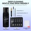 DAMMAN Lash Shampoo Cleaning Set - 100ml Foam Cleanser for Eyelash Extensions