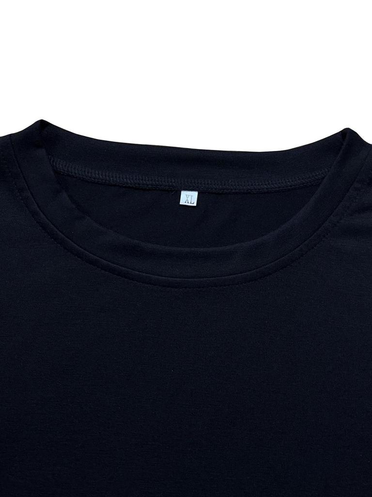 Women's Summer Ghost Pattern Short Sleeve Halloween T-Shirt