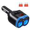 Автомобильный USB-разветвитель прикуривателя DC 12 В-24 В адаптер питания Dual USB автомобильное зарядное устройство с вольтметром ЖК-дисплей автомобильный аксессуар