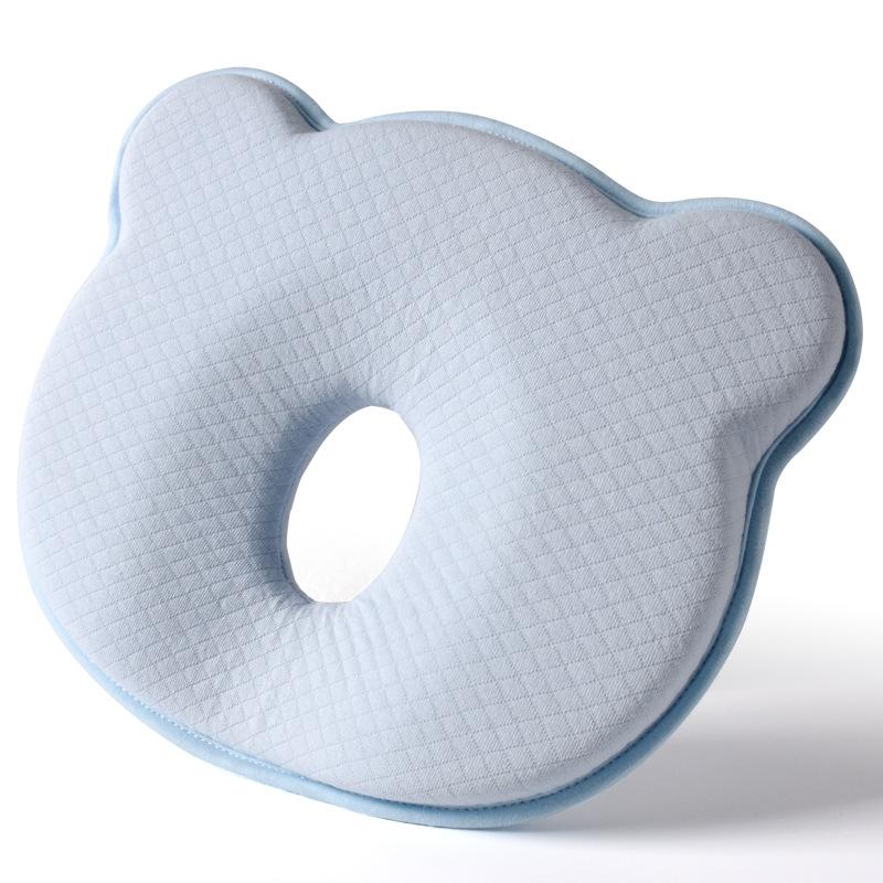 Подушка для кормления новорожденных из пены с эффектом памяти, бархатная антиэксцентричная подушка для формирования головы, детская подушка с медвежонком