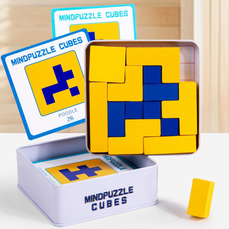 Children Wooden Puzzle Toys Blocks Logical Reasoning Fine Motor Gift Skills