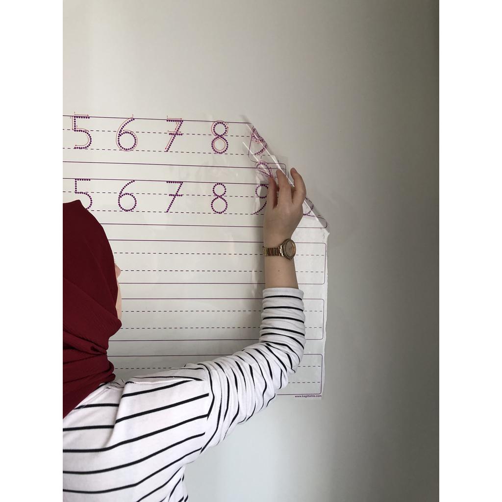 Умная бумажная доска для изучения чисел, доска для письма 85x56 см, ручка, подарок