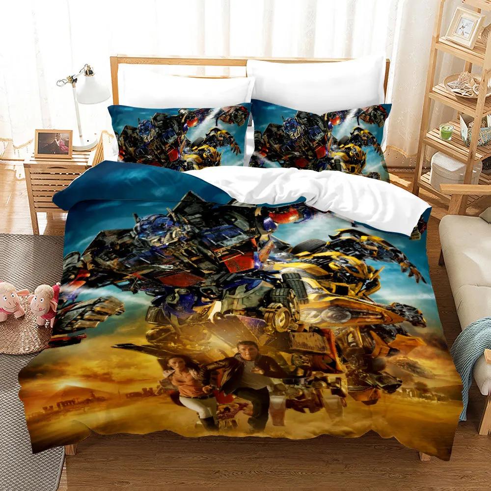 Transformers Movie 3D Printed Comforter Cover / Duvet Cover Set Twin Full Queen King Size Bedding Set Bed Linens Bedclothes Gift
