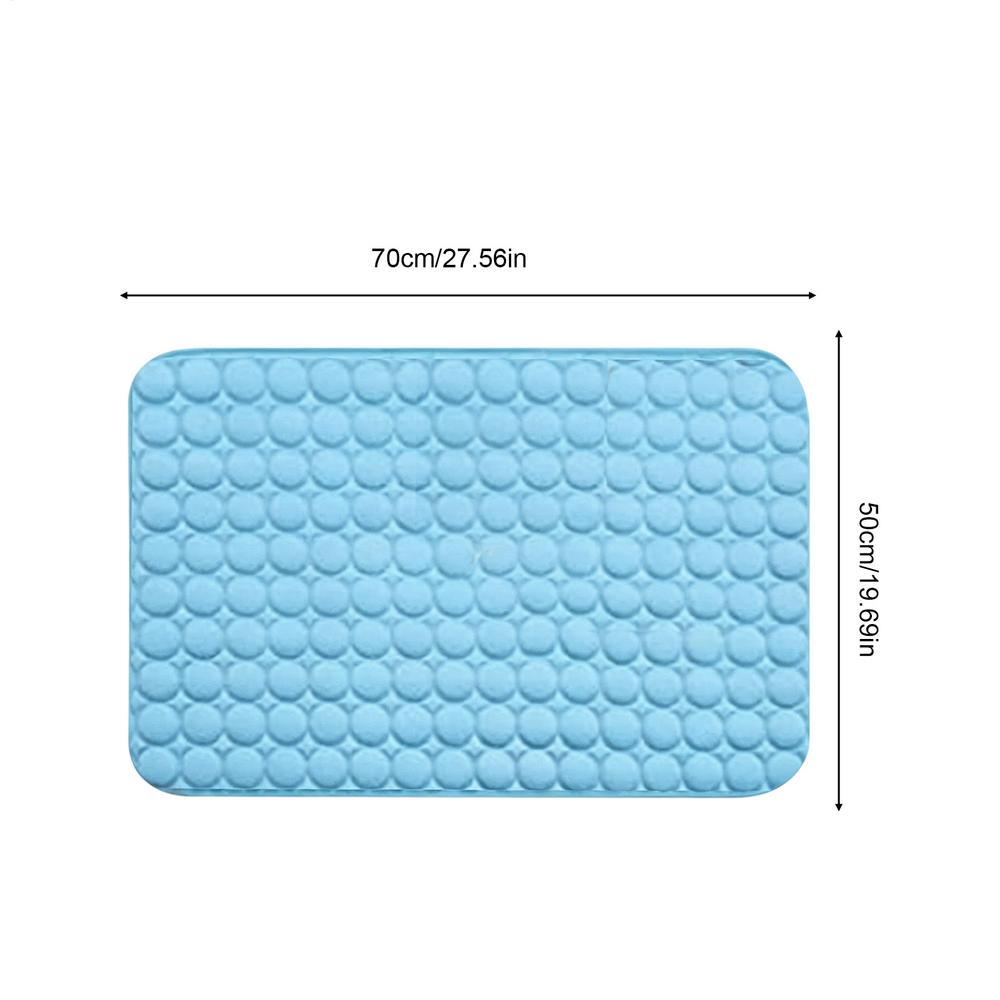 Pet Cooling Pad Breathable Sleeping Rug Washable Foldable Soft Self Cooling Pet Mat For Small Medium Breed Kitten Crate Floor