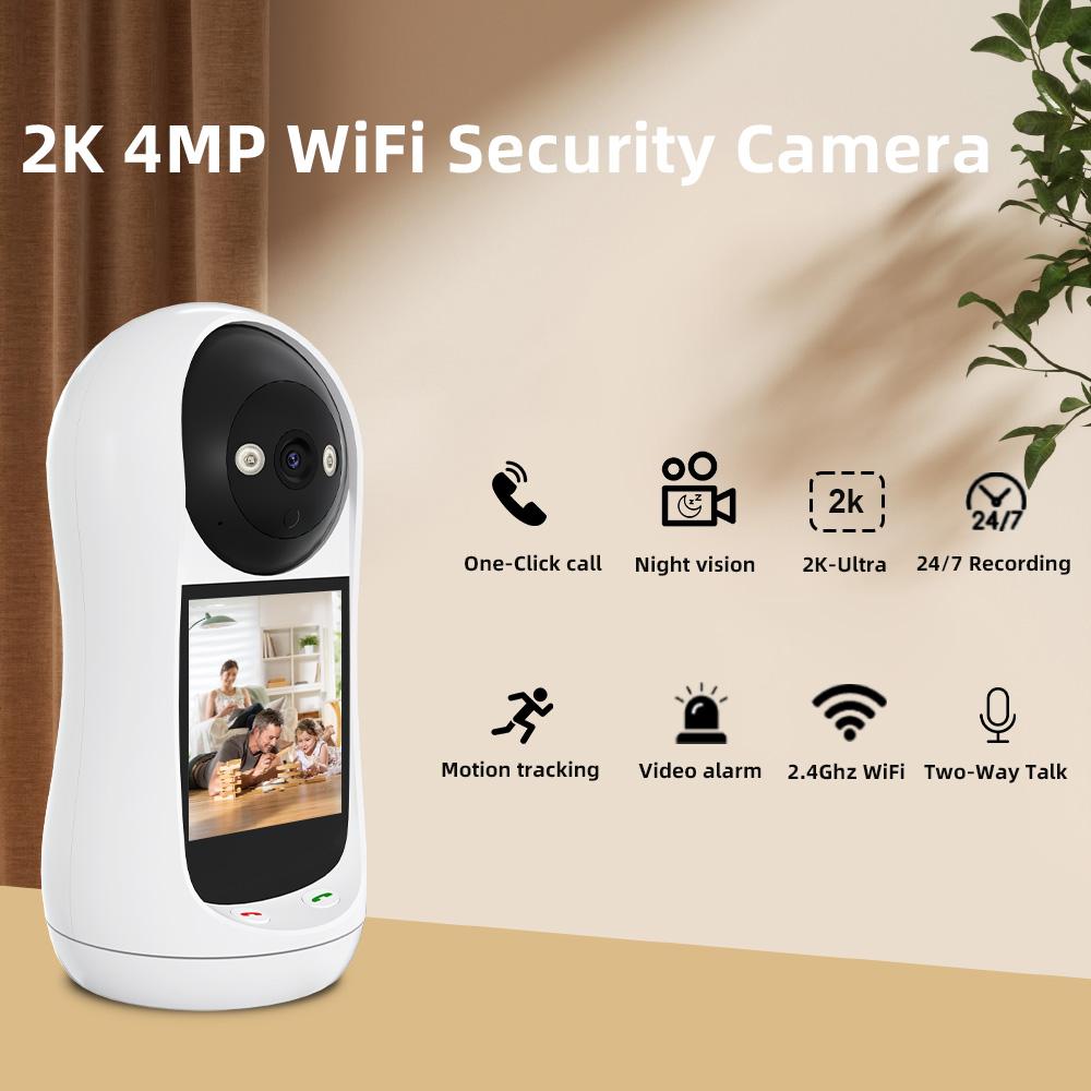 Внутренняя камера видеонаблюдения WiFi Беспроводная IP-камера ICsee Умный дом Автоматическое отслеживание CCTV Безопасность Ребенок Домашний Монитор