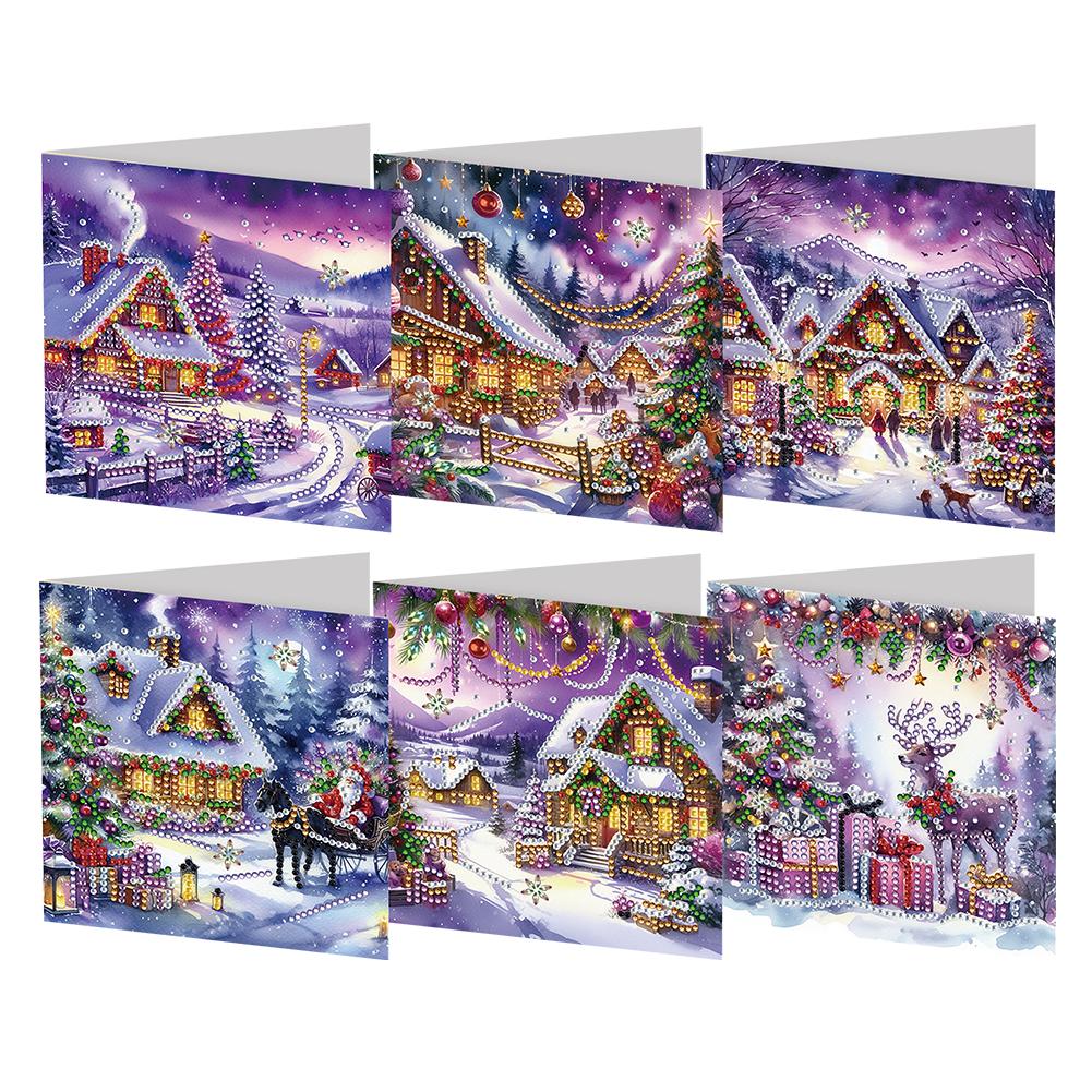 5D DIY Diamond Painting New Christmas Card Festival Greeting Card Handmade Diamond Embroidery Painting Art Kit 2025