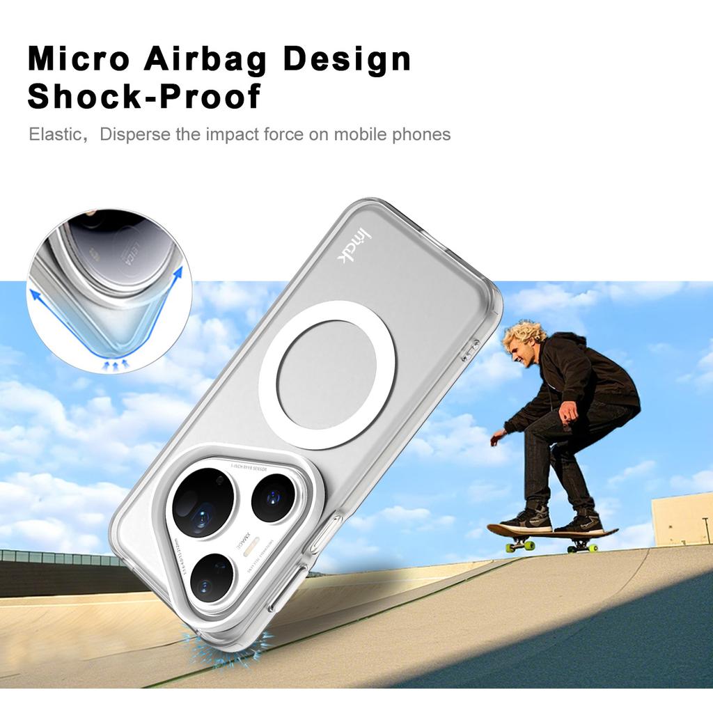 Для Huawei Pura 80 Ultra Чехол Совместимый с MagSafe PC+TPU Защитная Задняя Крышка для Телефона