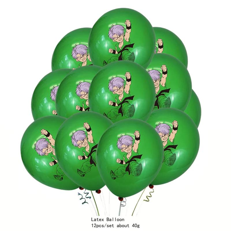 12pcs 12Inch Dragon Ball Latex Balloon Party Supplies Son Goku Party Balloon Balloons Kids Birthday Party Dcorations Gift Toys