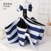 Umbrella Weather and Rain Dual-purpose Folding Sunshade Sunscreen UV Protection Striped Automatic Umbrella