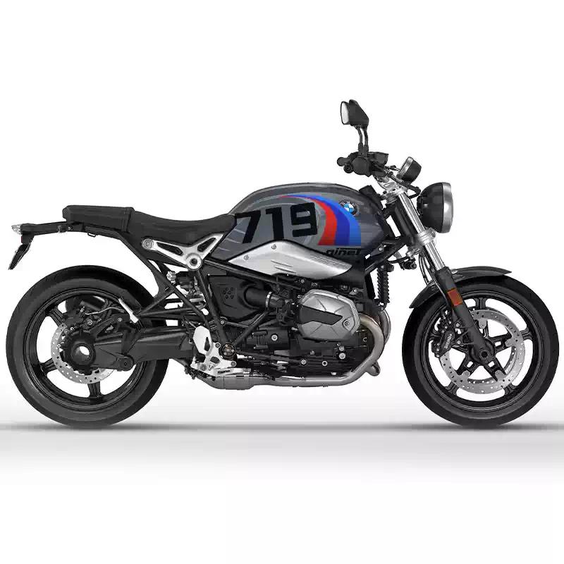 Применимо к BMW BMW R NINE T наклейка на кузов в стиле latte, пленка на бак, декоративные наклейки под покраску и комплекты для модификации аксессуаров