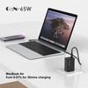 Для зарядного устройства ноутбука, 65 Вт GaN, 3 порта USB-C, адаптер питания с блоком зарядки Type-C для iPhone 16/15/14/13, MacBook, iPad, Galaxy