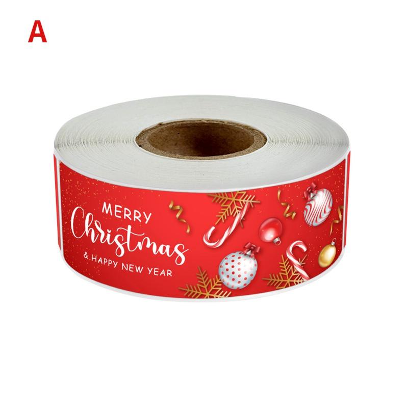 120 шт./рулон, веселое рождественское украшение, наклейка с изображением Санты, подарок на вечеринку, наклейка с печатью для выпечки, наклейка с приглашением, конверт, наклейка