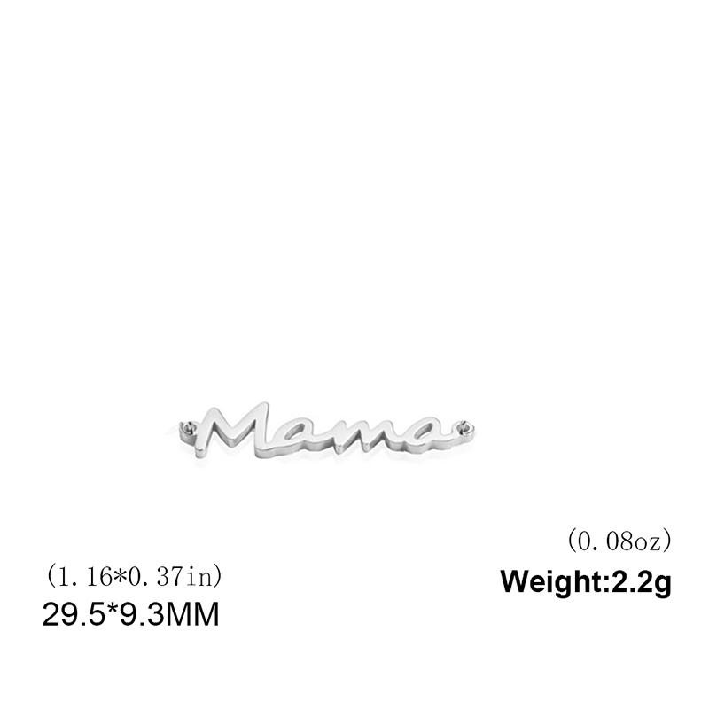 Teamer 3 шт./лот Шармы «Мама» из нержавеющей стали для ожерелья, браслета, женской ключичной цепочки, чокера, украшения, подарки на День матери