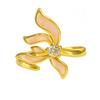 Medieval Vintage Vintage Flower Enamel Zir*****Pening Ring Niche Super Fairy Iris Ring