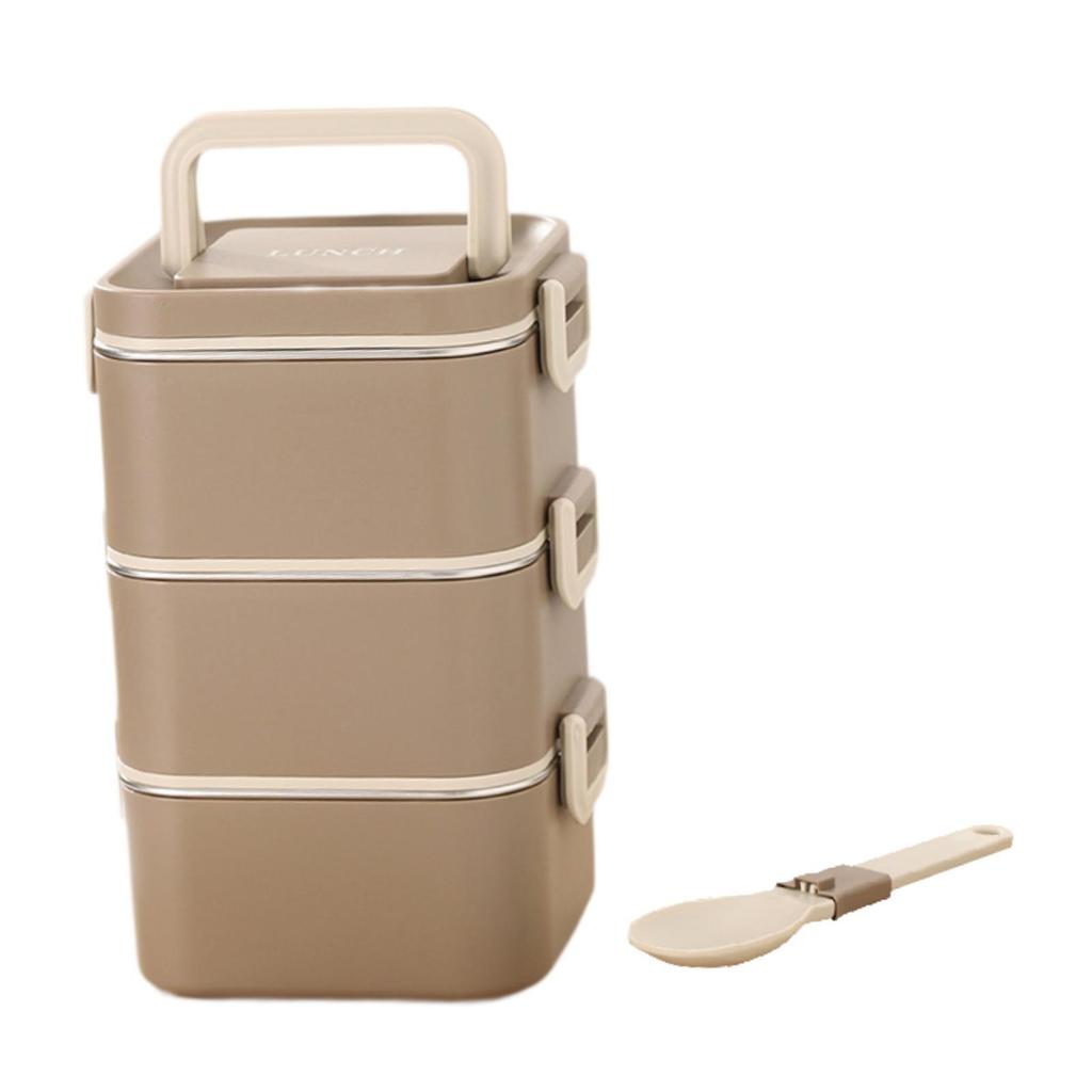 Коробка для бенто Микроволновая Легкая Герметичная Ланч-бокс для взрослых Штабелируемый Контейнер для приготовления еды