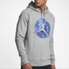 Jordan 11 Флисовый пуловер с капюшоном с длинным рукавом и принтом Мужская толстовка серого цвета 823715-063