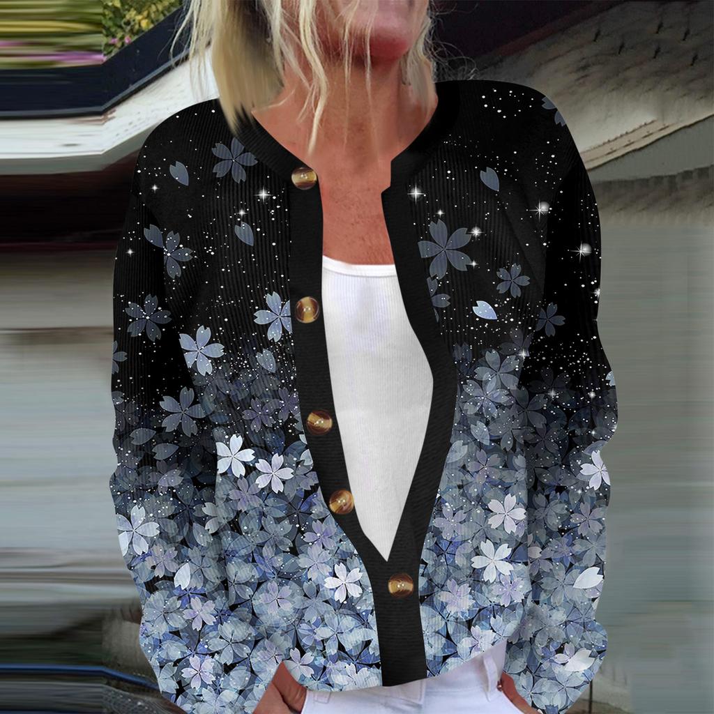 Женская мода с длинным рукавом, рождественский принт «Снеговик-снежинка», куртка, кардиган