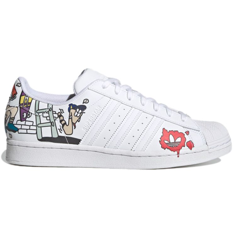 Adidas Кроссовки унисекс Superstar White Comic Cloud-White Core-Black GW5782