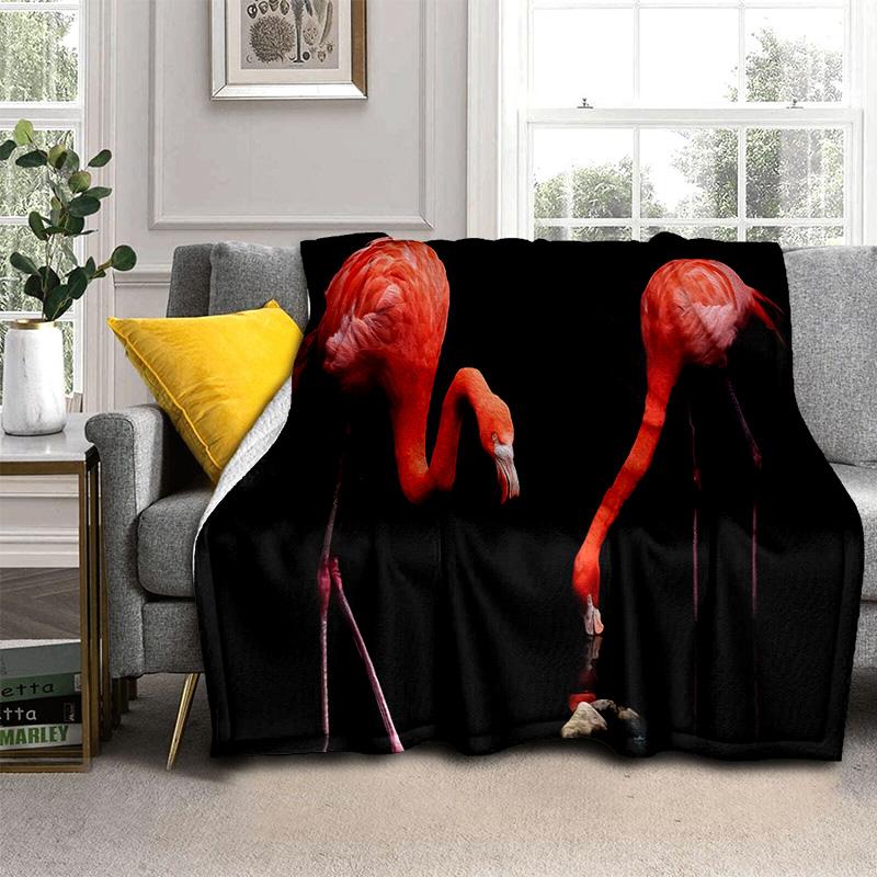 HD розовое одеяло с изображением тропического леса, птицы, фламинго, мягкое одеяло для дома, спальни, кровати, дивана, дорожного чехла для пикника, детское одеяло