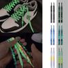 120/140/160 Cm New Fashion Cashew Laces Glowing In Leisure Sports Shoe the Dark Laces High-top Canvas Flowers Luminous Shoelaces