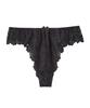 Nissen Coordinating Panties Lace Size 3L Women's T-Back Panties, All-Lace T-Back (Large Floral/Elegant (Triumph)), Black,