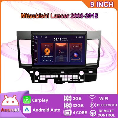 10-дюймовый Android Carplay для Mitsubishi Lancer 2008-2015, автомобильный радиоприемник, мультимедийный видеоплеер, GPS-навигация, WIFI, 2 + 32 ГБ