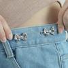1PC  Bowknot Button Adjuster for Pants and Skirts Waist Tightener Adjustable Waist Buckle for Jeans No Sewing Required