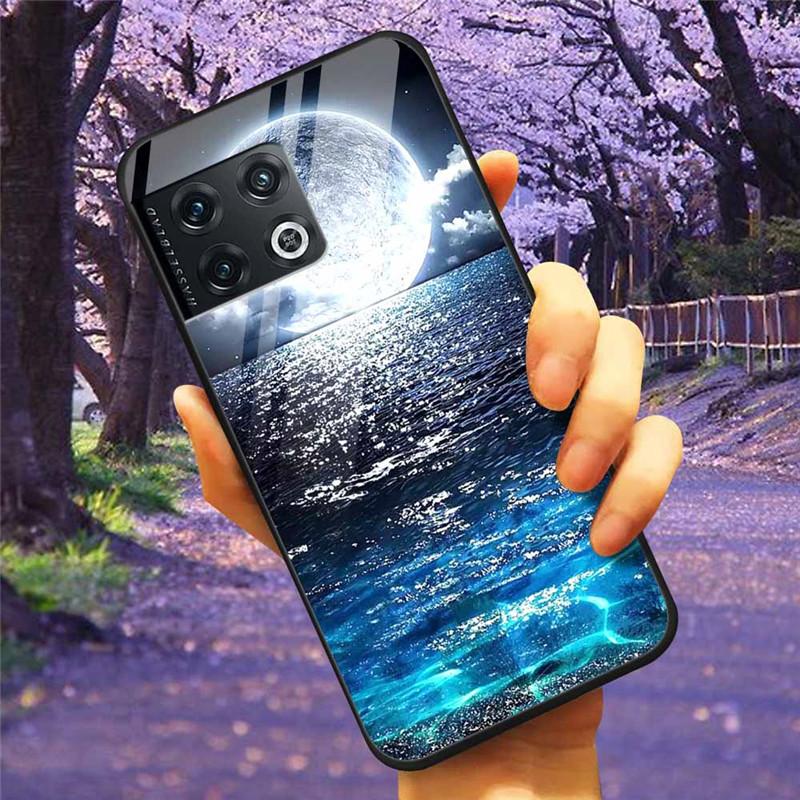 For OnePlus 10 Pro 5G Case 6.7'' Tempered Glass Starry Marble Hard Back Cover for One Plus 10Pro Funda Capa Oneplus10pro Coque
