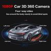 Автомобильная камера 360 с панорамным круговым обзором 1080P AHD правая + левая + передняя + система камеры заднего вида для Android, авторадио, ночное видение
