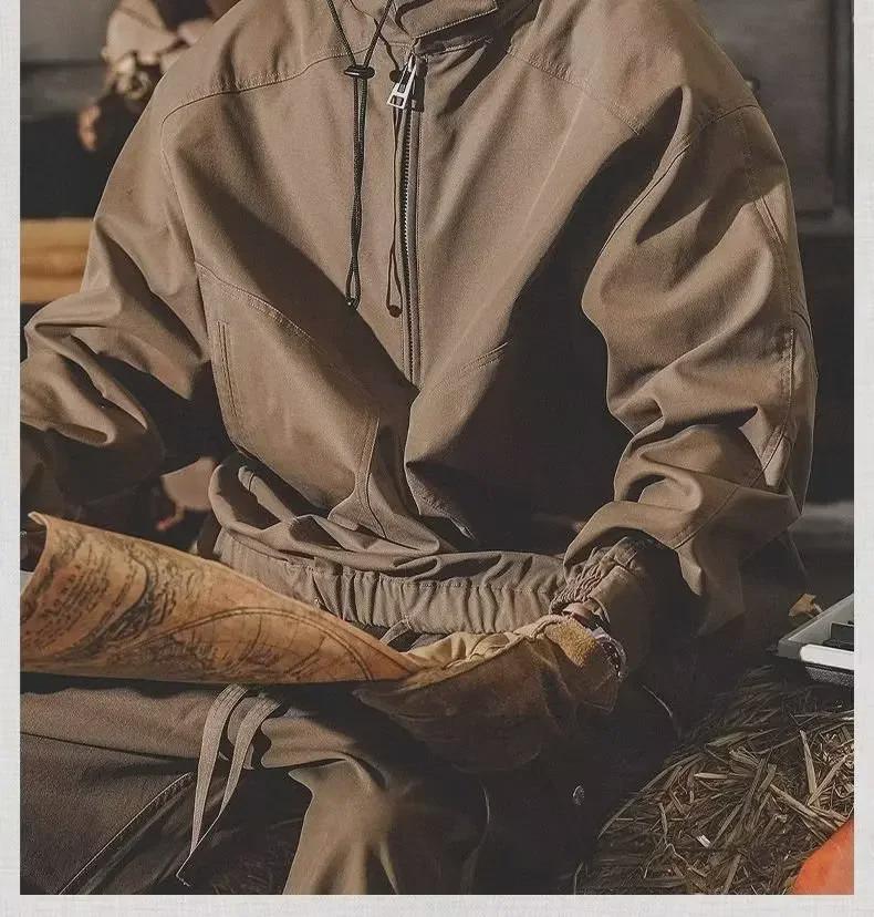 Мужская повседневная куртка в американском стиле в стиле ретро — весна и осень, модная свободная рабочая одежда