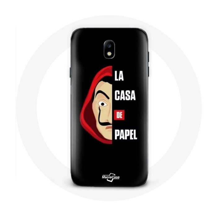 Case for Samsung Galaxy J7 2017 La Casa De Papel Logo and Mask