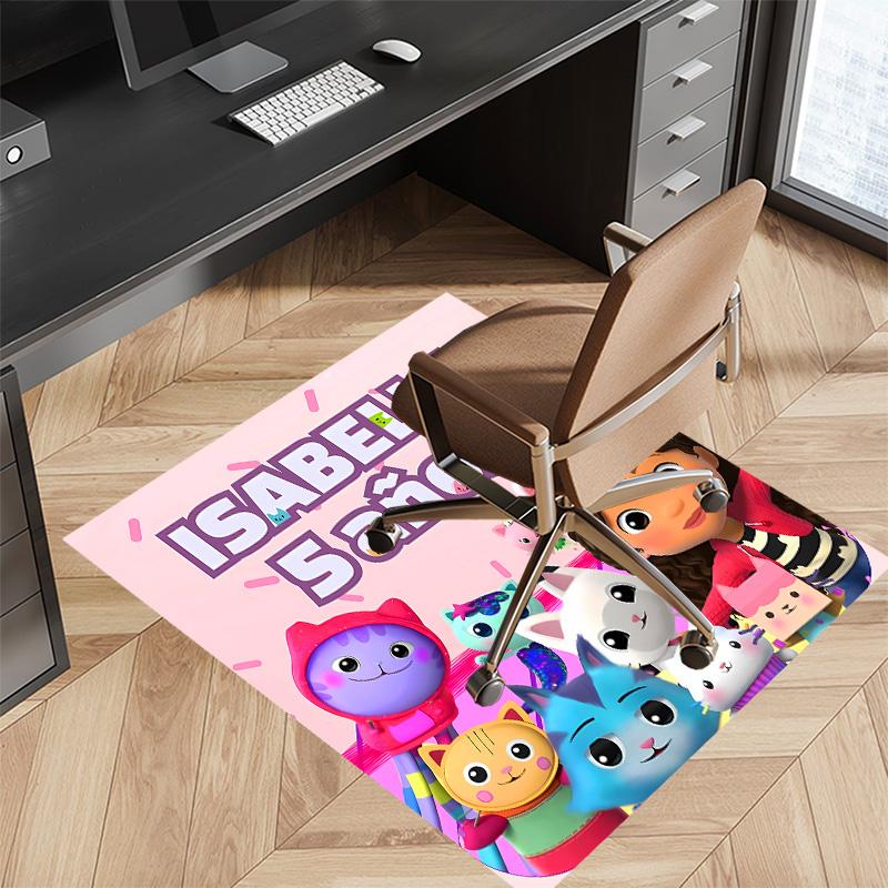 Gabby's Dollhouse Printed Absorbent Washable Carpet, Non-Slip Bathroom Mats, Kitchen Rugs, Yoga Mat,Living Room Entrance, Camping Picnic Rugs