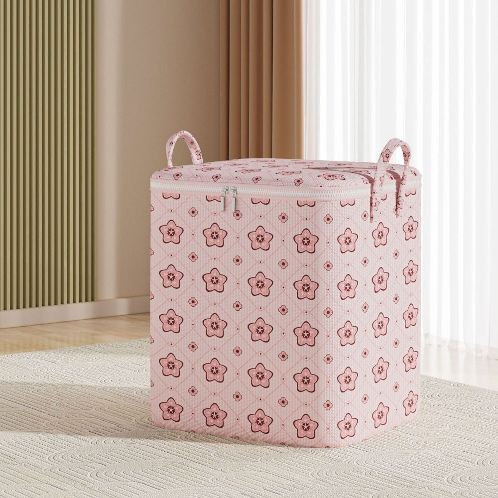 Foldable Clothes Storage Bins With Handle Moving Storage Quilt Bag Closet Storage Box  for Home