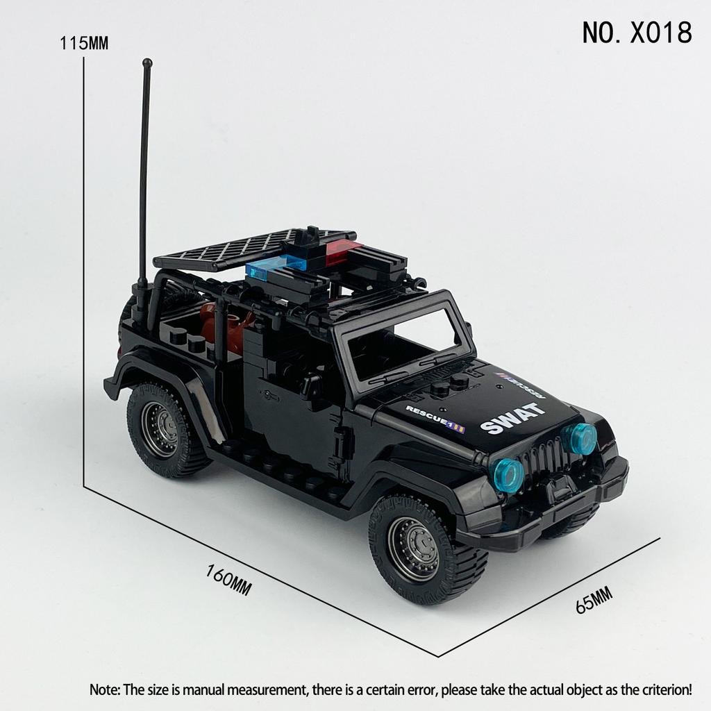 City Series Special Police Patrol Car Police Car Toy Assembly Children's Educational Building Blocks Toys