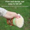 Bamboo Dish Brush Round Palm Brush Non-Scratch Nylon Bristles Cleaning Brush for Non-Stick Cookware Eco-Friendly Kitchen Sink Pot Scrubber