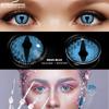 Eyeshare Цветные контактные линзы для глаз Косплей Цветные линзы Линзы для Хэллоуина Желтые контактные линзы Красные контакты Ежегодные косметические линзы для макияжа