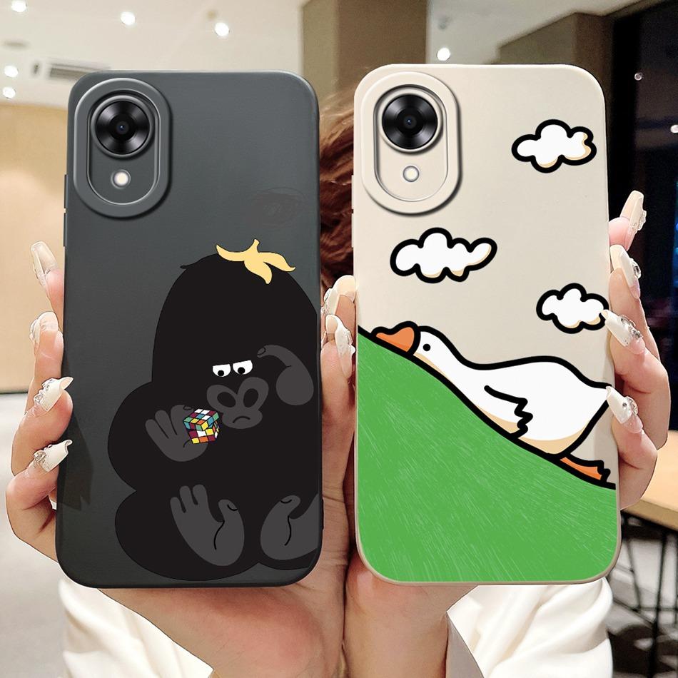 Для OPPO A17k A17 2024 Новый Милый Мультяшный Узор Мягкий Силиконовый Чехол Для Oppo A17 A 17 17k CPH2471 CPH2477 Защитные Чехлы Для Телефона