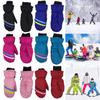 Children Kids Thicken Warm Outdoor Riding Long-sleeved Mitten Snow Snowboard Children Ski Gloves