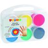PRIMO 221TD100SP Finger Paint In 100 Gr. Jar, Multi-function Case, 6 Colors.