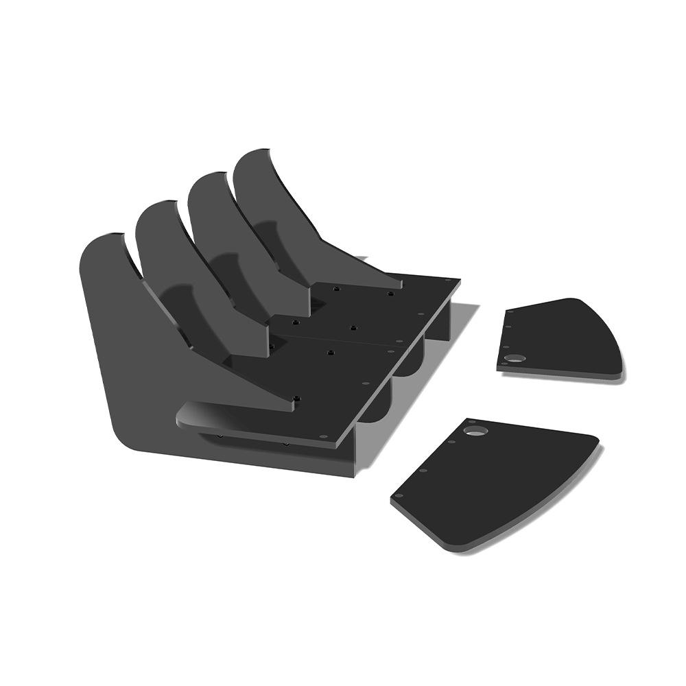 2014-2016 Nissan Pulsar Задний спойлер Внешний автомобильный аксессуар