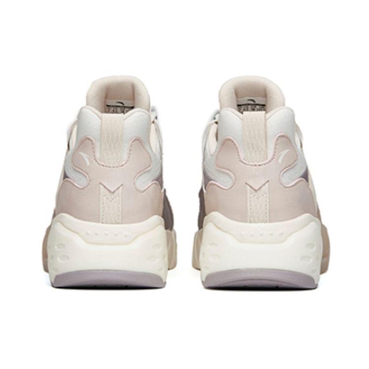 Anta Magic Cube противоскользящие прочные низкие папины туфли женские кроссовки белые серые 122148808-6