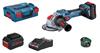 Bosch Professional GWX 18V-15 SC X-LOCK Angle Grinder + 2 X 8.0Ah Batteries + GAL 18V-160 C Charger + L-Boxx - 06019H6501