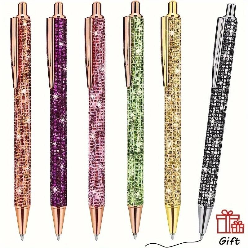 Набор ручек Crown Glitter (шариковая и роллерная) - Милый мультяшный дизайн для офиса и подарков